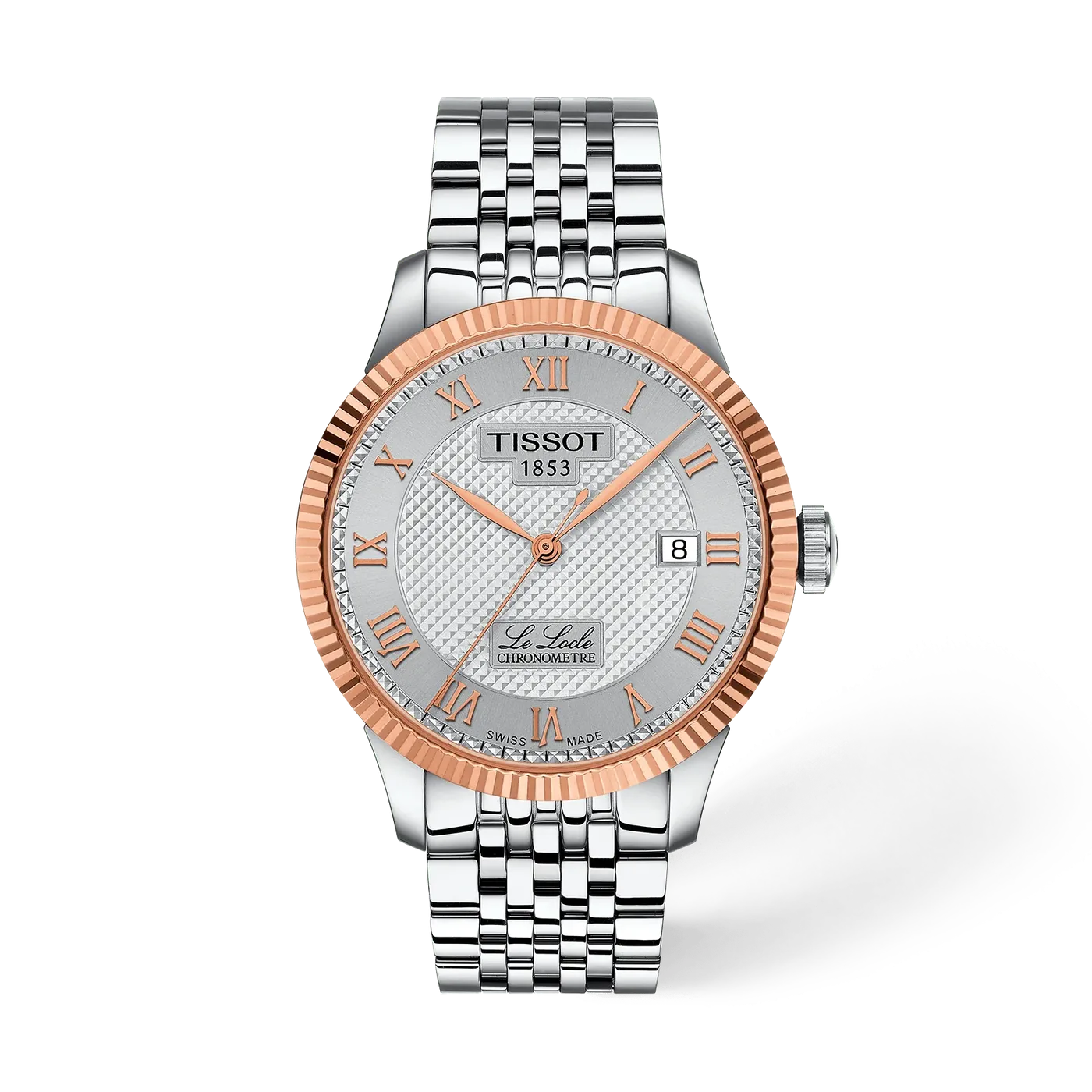 Reloj Tissot Le Locle Gold T932.408.41.033.00 Esfera Plata 39,3 mm