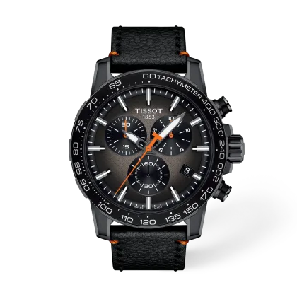 Reloj Tissot Supersport Chrono Basketball Edition T125.617.36.081.00 Esfera Degradado Gris Correa de Cuero 45,5 mm