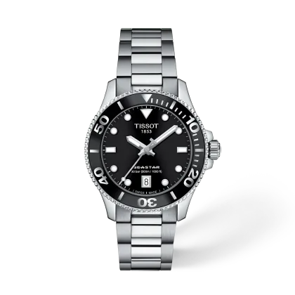 Reloj Tissot Seastar 1000 T120.210.11.051.00 Esfera Negro 36 mm