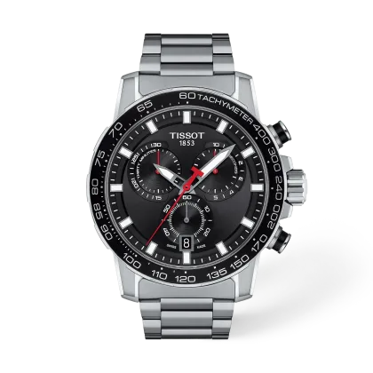Reloj Tissot Supersport Chrono T125.617.11.051.00 Esfera Negro 45,5 mm