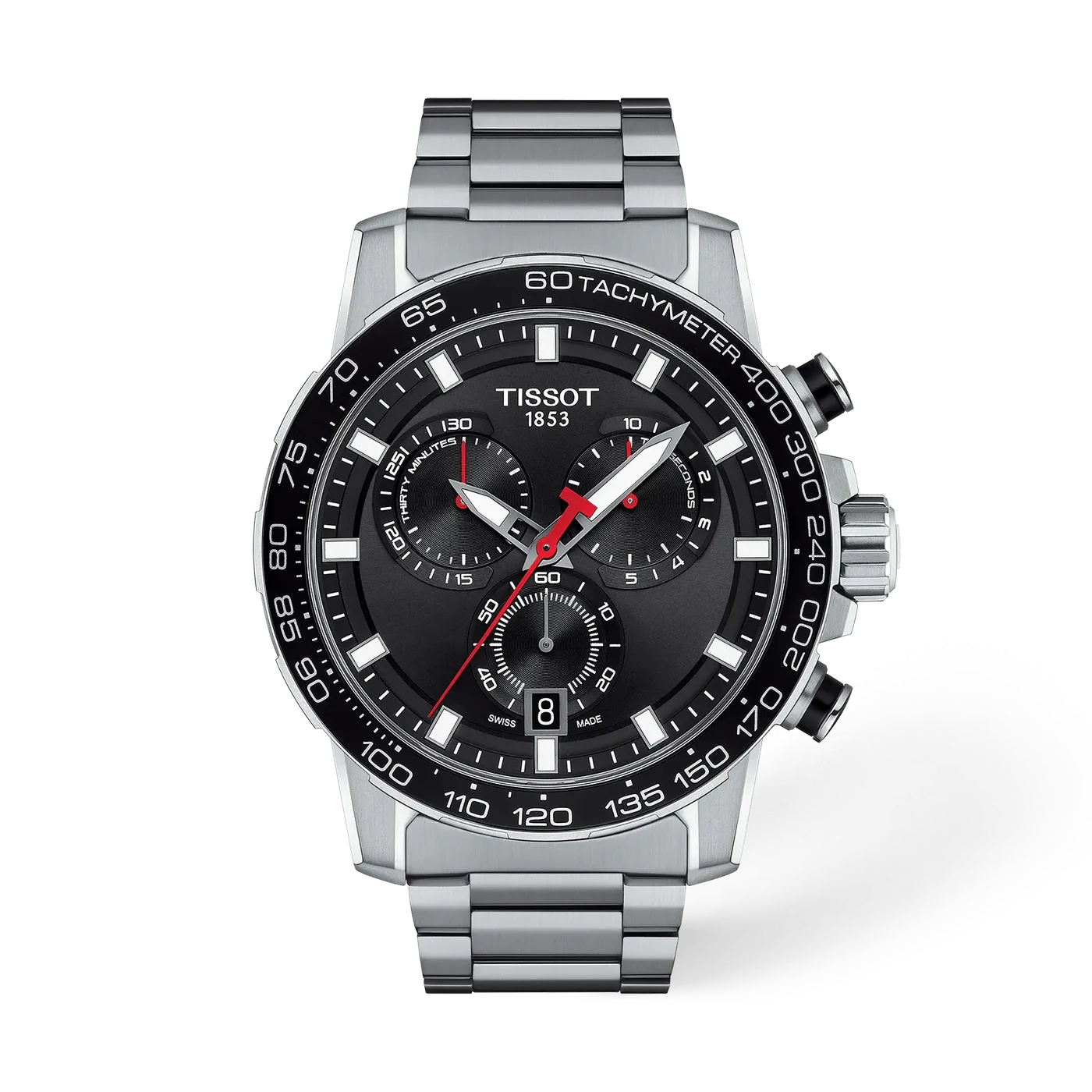 Reloj Tissot Supersport Chrono T125.617.11.051.00 Esfera Negro 45,5 mm