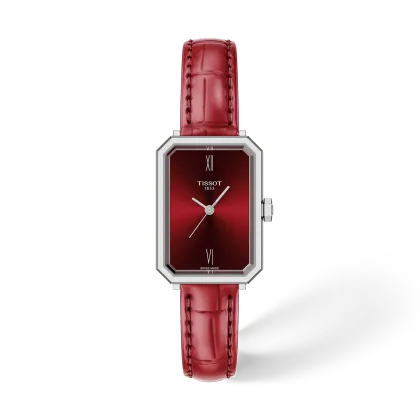 Reloj Tissot SRV T160.110.16.423.00 Esfera Rojo Correa de Cuero 21,8 mm