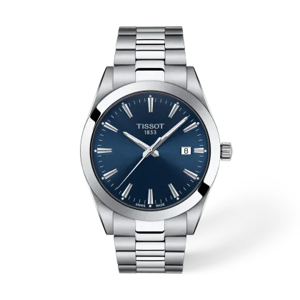 Reloj Tissot Gentleman T127.410.11.041.00 Esfera Azul 40 mm