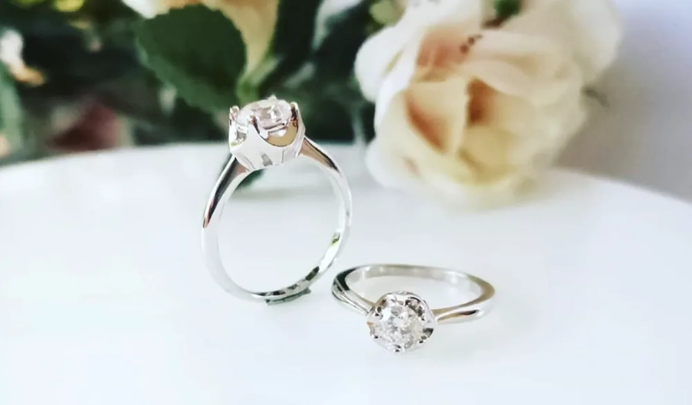 Anillos de compromiso solitario De Carat