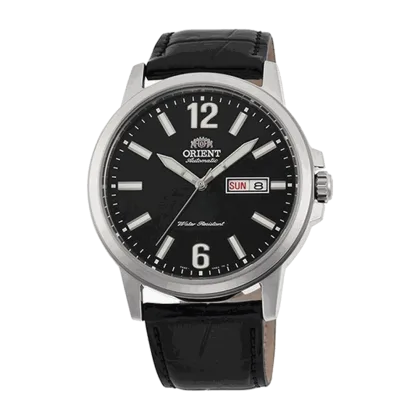 Reloj Orient Automático RA-AA0C04B Esfera Negra Correa de Cuero 41,9 mm