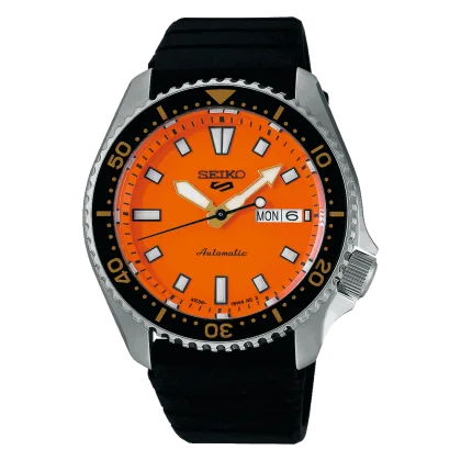 Reloj Seiko 5 Sports SRPL89K1 Esfera Naranja 42,5 mm
