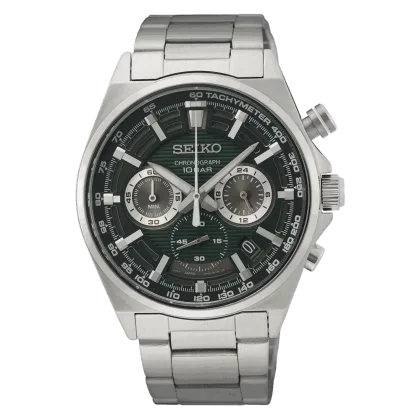 Reloj Seiko Cronógrafo SSB405P1 Esfera Verde 41 mm