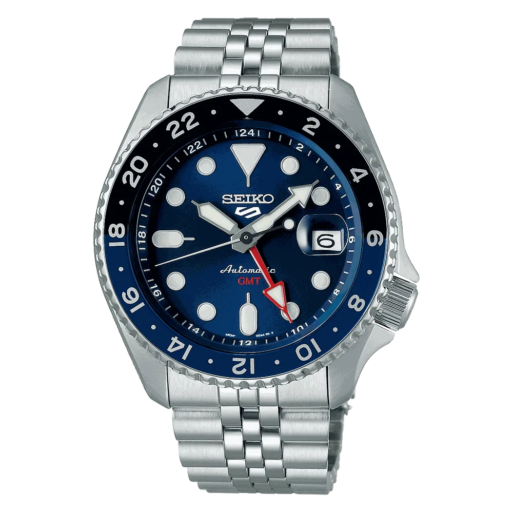 Reloj Seiko 5 Sports GMT SSK003K1 Esfera Azul 42,5 mm