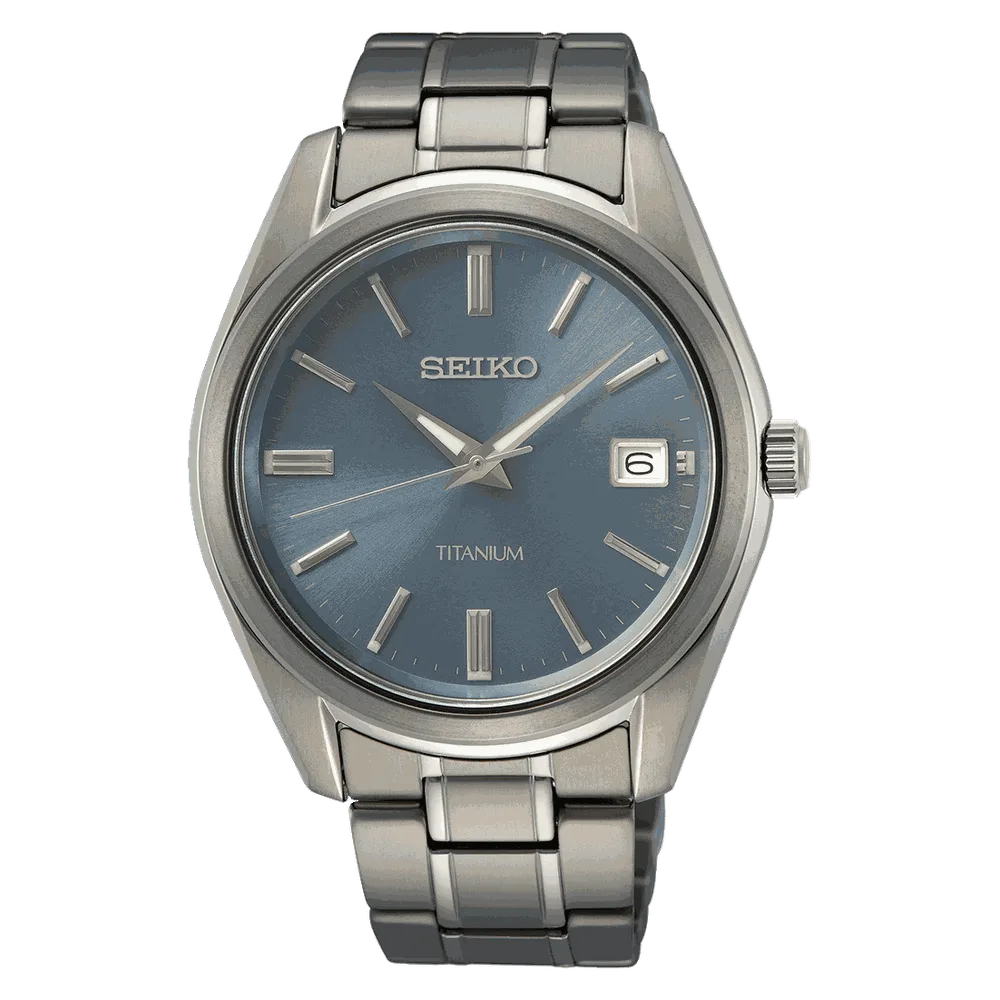 Reloj Seiko SUR371P1 Titanio Esfera Azul 40,2 mm
