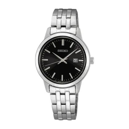 Reloj Seiko SUR409P1 Esfera Negra 30 mm