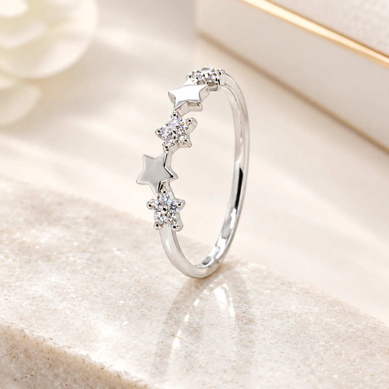 Anillo Estrellas Mini Plata 925