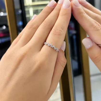 Anillo Laureles Plata 925