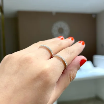 Anillo Cintillo Fino Plata 925